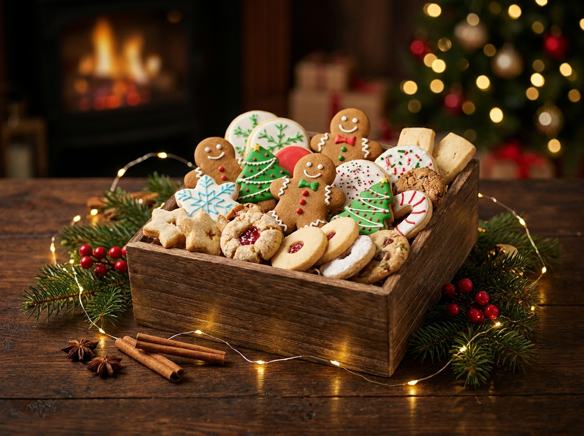 Christmas cookie gift box